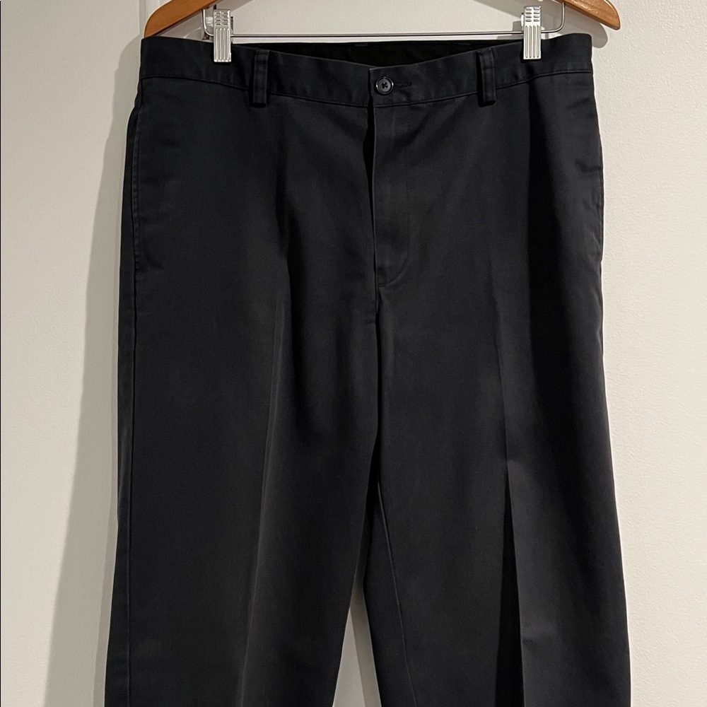 LL Bean Classic Fit 34 x 36 Navy Khaki Pants